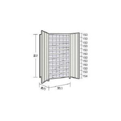 トラスコ中山 【代引不可】 【個人宅不可】 軽量棚扉付 875X383XH1800