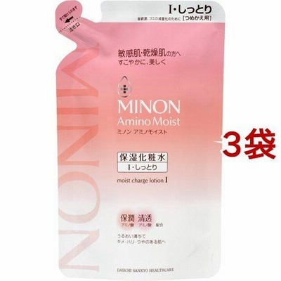 ミノン アミノモイスト モイストチャージ ローション I しっとりタイプ つめかえ用 ( 130ml*3袋セット )/ MINON(ミノン)