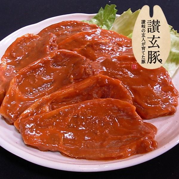 国産豚肉 ロース味噌漬け100gx１枚 おいしい香川県産の豚肉 「讃玄豚」