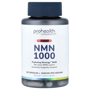 ProHealth Longevity, Essentials, NMN 1000, 60 Capsules (500 mg per Capsule)