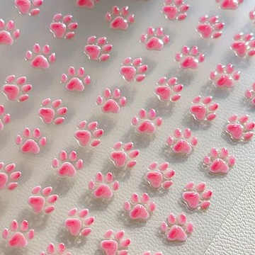 ⚡免運可開發票⚡ccd相機貓爪美甲貼紙浮雕可愛指甲背膠小貓爪