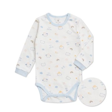 天空熊長袖側開包屁衣