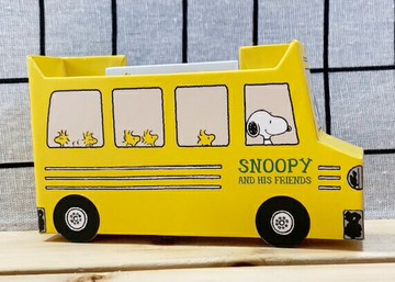 【震撼精品百貨】史奴比Peanuts Snoopy  SNOOPY 公車筆筒附便條*33544 震撼日式精品百貨