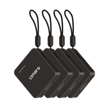 【特惠4入組】uTag智慧防丟器｜iOS專用｜Type-C充電 亮面黑*4