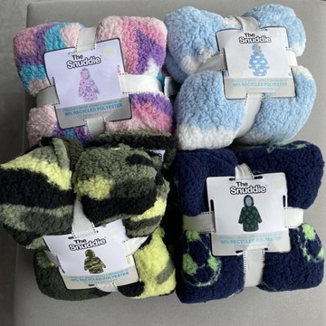 外貿出口單新款秋冬裝寬松羊羔絨帶帽男童女童兒童家居服睡衣睡袍