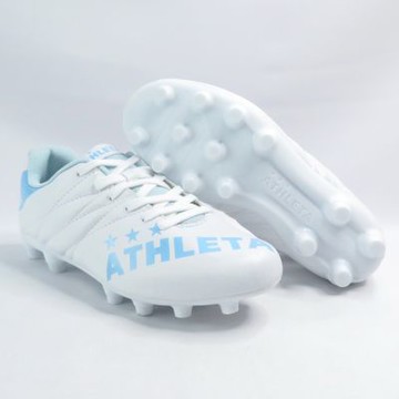ATHLETA Jr. 大童 足球釘鞋 合成皮 戶外 10018JWHTSAX 白x藍