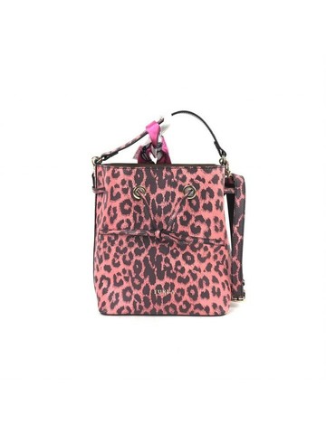 furla 粉色 皮革肩背包 手提包