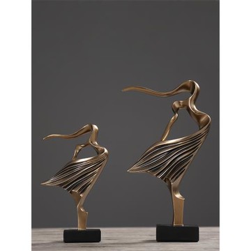 簡約現代創意母女擺件酒柜客廳辦公室裝飾品擺設家居飾品結婚禮物