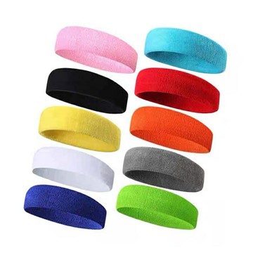 運動吸汗頭箍跑步健身透氣導汗帶 頭巾男女羽毛球 定制LOGO