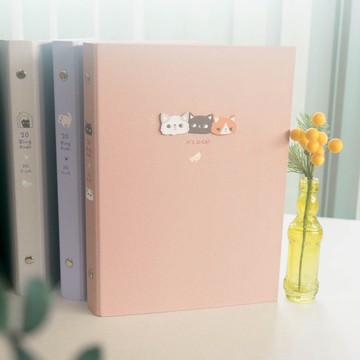 O-CAT - 斬型貓細版孔夾(26孔)。JBN-246。學習筆記.簡約硬殼