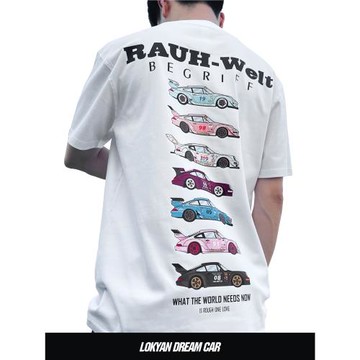 RWB 911改裝車T恤灣岸idlers主題短袖Hellaflush寬體低姿態