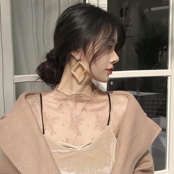 半高領蕾絲衫女長袖秋冬韓版透明網紗打底衫性感透視內搭超仙上衣