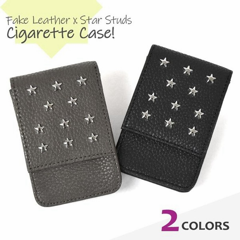 シガレットケース シガーケース タバコケース レディース おしゃれ フェイクレザー 星 スタッズ 通販 Lineポイント最大get Lineショッピング