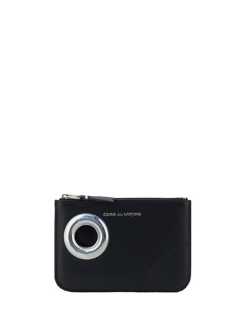Comme des Garçons Wallet Silver Eyelet Coin Purse