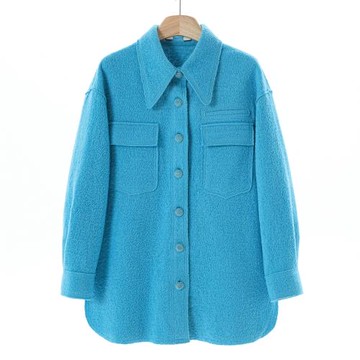 1999 32.8%綿羊毛【NA】冬裝 開叉弧形擺中長寬松外套153剪標