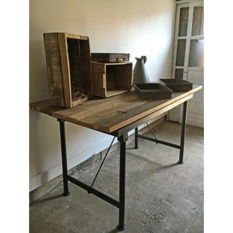 セール！テーブル天板 古材 DIY 150x75cm 天板のみ アイアンジョイント