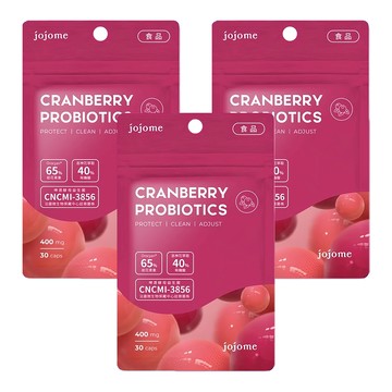 jojome 法國蔓越莓益菌膠囊  30顆  400mg  3包