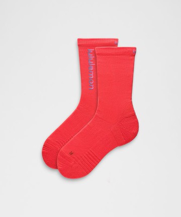 Unisex Power Stride Cushion Crew Socks Wordmark Size Medium