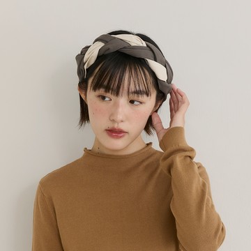 a la sha 麻花編織髮帶