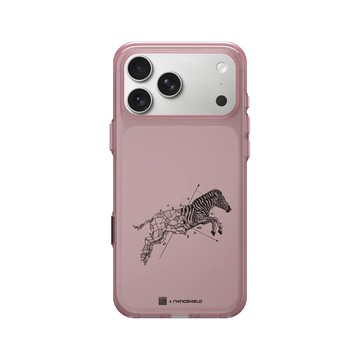 iPhone 17 Pro Max Clear (相機按鈕) 晶醺玫 - Kerby Rosanes - 斑馬 - 黑