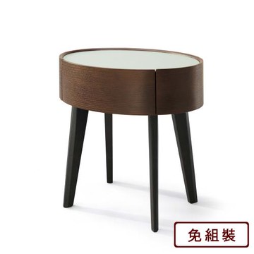 【AS雅司】強尼玻璃面床頭櫃-60x42x60cm