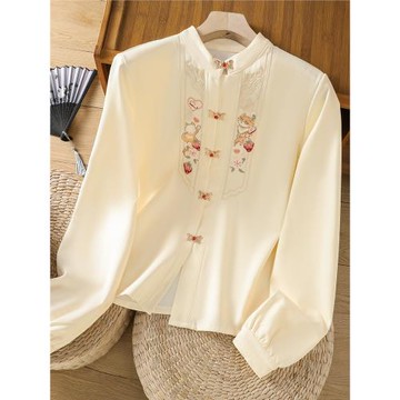 適合小個子的襯衫2025新款女輕奢高級感女士國風新中式馬面裙上衣