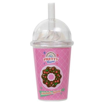 MARUKA 粉紅飲料造型唇膏  1個