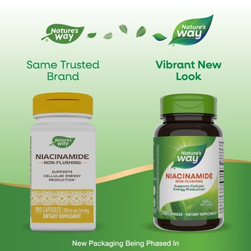 Nature's Way Niacinamide 500 mg - 100 Capsules
