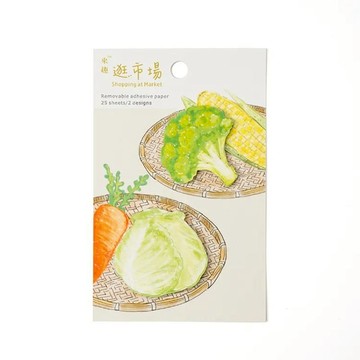 知音JEAN 食物造型便利貼-花椰菜高麗菜(9185403)