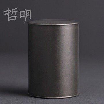 哲明 丹柱錫罐 錫制茶葉罐小號迷你旅行茶具便攜密封錫茶罐禪意