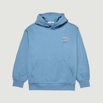 Hang Ten- 韓款內刷毛帽T-男(淺藍)