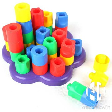 堆塔積木疊疊高疊疊樂疊疊杯層層套圈圈寶寶幼兒益智早教玩具套杯【聚物優品】