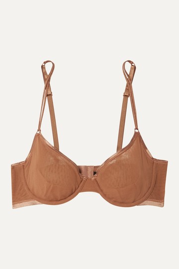 Cosabella - Soiré Confidence Mesh Underwired Soft-cup Bra - Tan - 34D