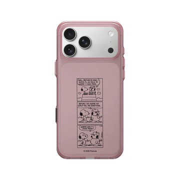 iPhone 17 Pro Max Clear (相機按鈕) 晶醺玫 - 史努比 Snoopy - 經典漫畫