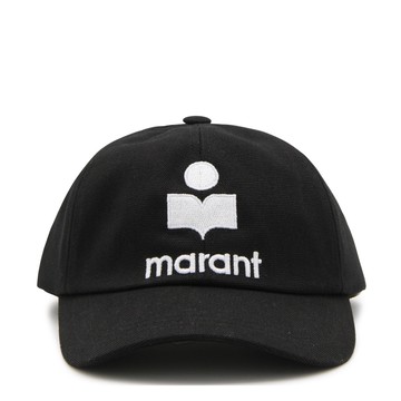 Marant - Black And White Cotton Baseball Cap