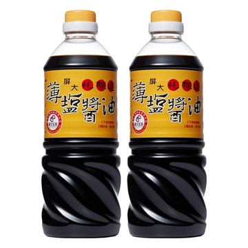 屏大 薄鹽醬油  710ml  2瓶