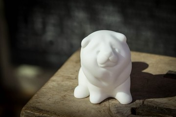 【療癒擺件 | 擺飾 】獨立鬆獅犬-狗狗造型石雕