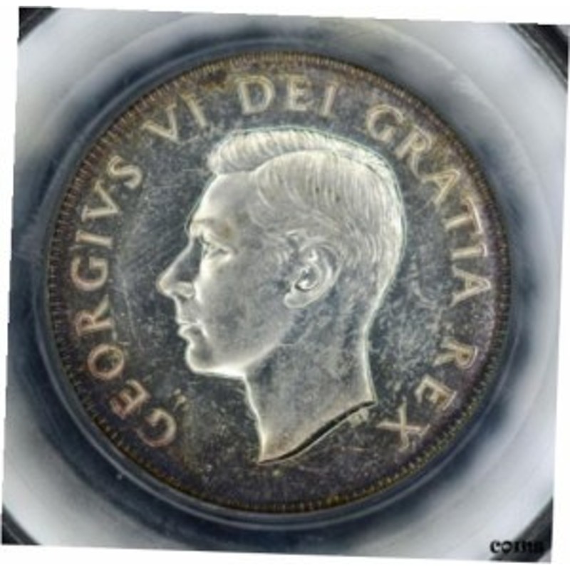 品質保証書付】 アンティークコイン NGC PCGS Canada 50c Cents Half