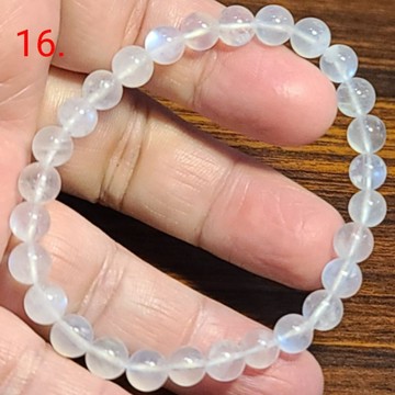 藍月光石 月光石 手鍊 手環 手珠 透體 6mm 天然 ❤水晶玉石特賣#R067-6