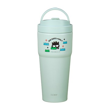 WOKY 沃廚 輕芯鈦提手保溫杯 SANRIO聯名款 750ml  郊遊野趣 水淺綠色  1個