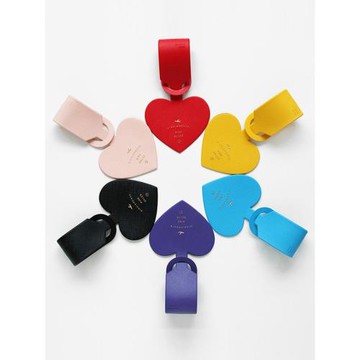 2NUL韓國心形行李箱掛牌旅行箱登機牌行李吊牌托運名片牌包掛件