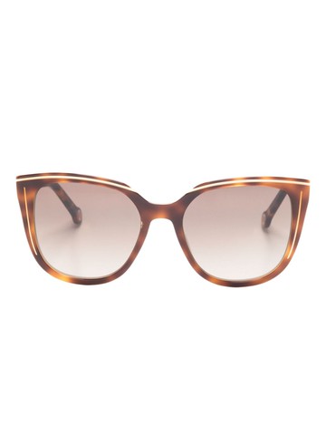 Carolina Herrera - gradient cat-eye sunglasses - unisex - Acetate - 53 - Brown
