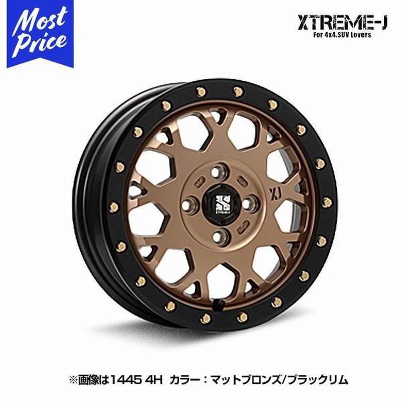 エクストリームJ XTREME-J XJ04 14インチ 4.5J 43 4-100 マット
