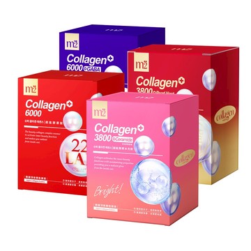 【m2美度】超能膠原飲/晚安飲/水光飲/燕窩飲 買1送1組 (8入/任選2盒)