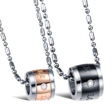 【伊飾童話】永恆誓言＊鈦鋼情人對鍊組