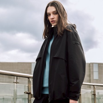 女裝 ATLAS WINDSTOPPER BY GORE-TEX LABS 2L 雙層連帽外套 - 炭黑色