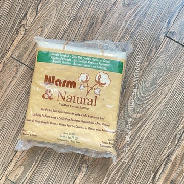 手作森林 美國 Warm【天然原色棉】86x114cm 未染色 美國棉 鋪棉 拼布被 CRAFT size Warm & Natural