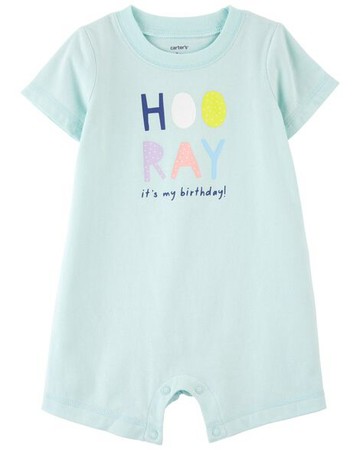 Baby 1-Piece Mint Birthday Romper