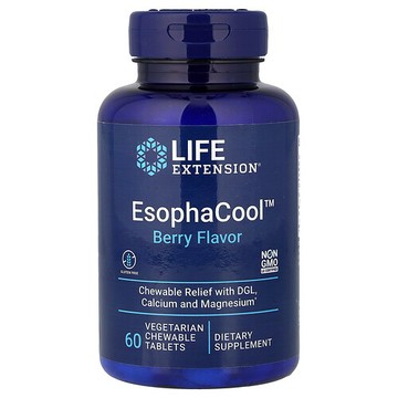 Life Extension, EsophaCool，漿果味，60 片素食咀嚼片