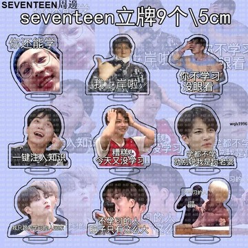 免運 SEVENTEEN周邊 SEVENTEEN迷你立牌崔勝哲金珉奎李燦李碩珉李知勛全圓同學送禮